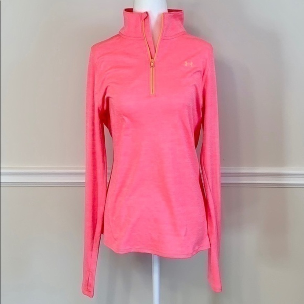UNDER ARMOUR Heat Gear Long Sleeve Pink Top M
